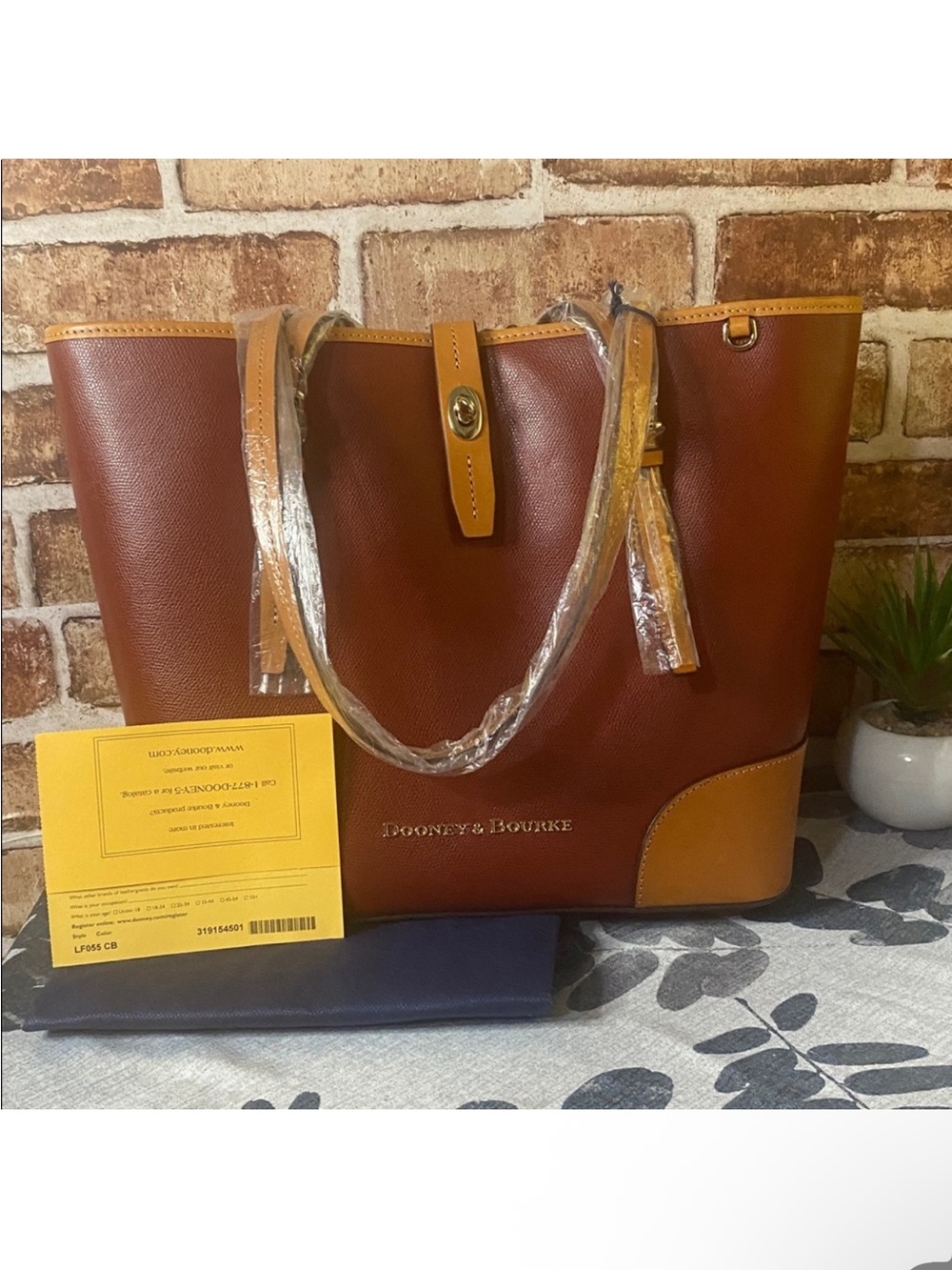 Dooney & Bourke Dover Tote in Cranberry NWT